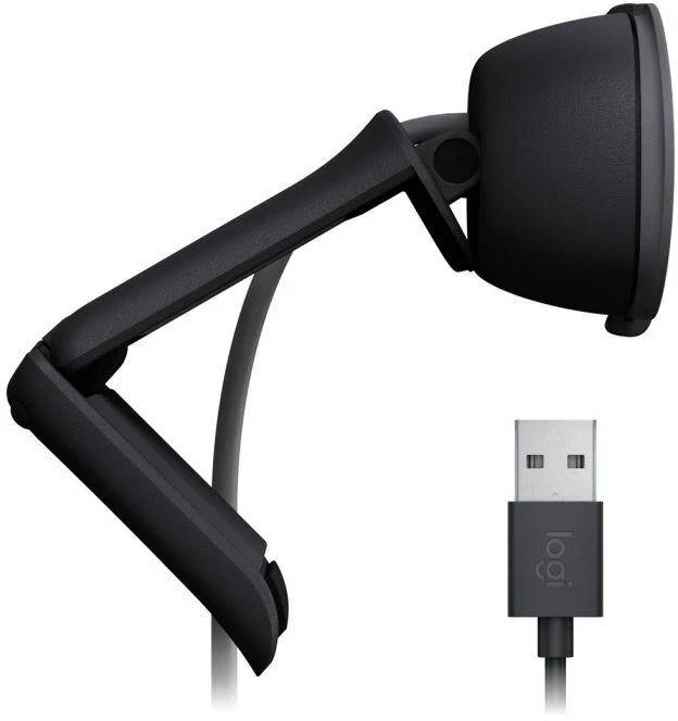 Ausinės Logitech Interneto kamera Brio 100 Juoda