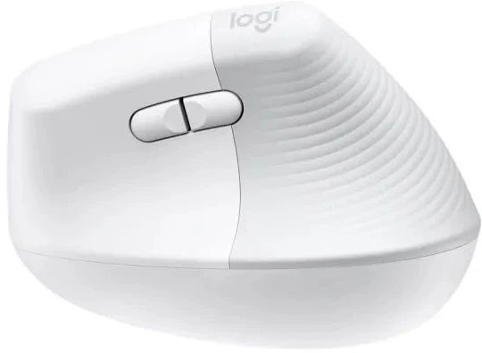 Logitech Lift vertikali balta pelė