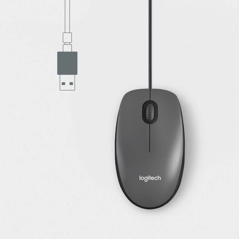 Logitech M100 juoda pelė