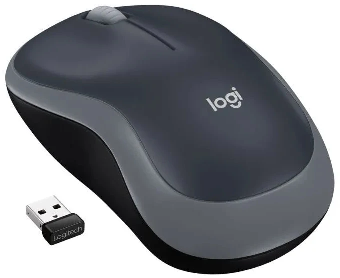 Bevielė pelė Logitech M185 pilka