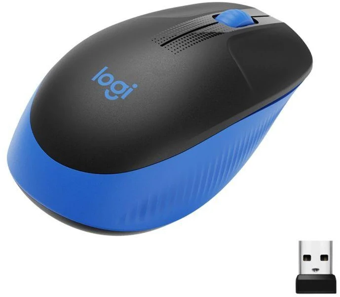 Belaidė pelė Logitech M190, mėlynos spalvos