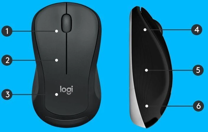 Logitech MK540 920-008685 membraninė klaviatūra ir pelė (USB; juoda; optinė; 1000 DPI)