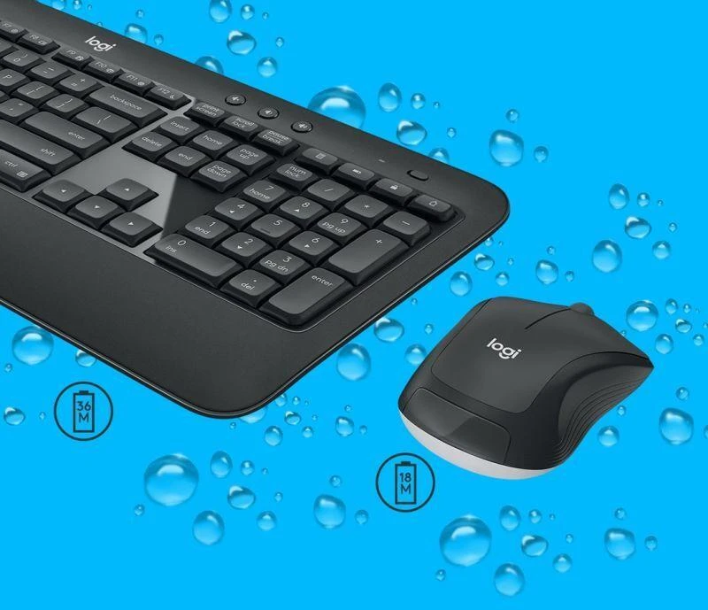 Logitech MK540 920-008685 membraninė klaviatūra ir pelė (USB; juoda; optinė; 1000 DPI)