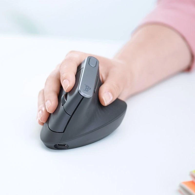 Belaidė pelė Logitech MX Vertical, pilka