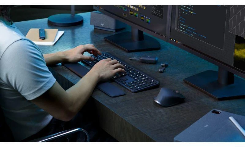 Belaidė klaviatūra Logitech MX Keys S, Išdėstymas: US (Qwerty)