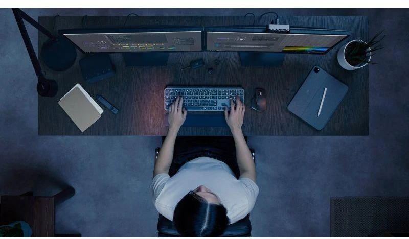 Belaidė klaviatūra Logitech MX Keys S, Išdėstymas: US (Qwerty)
