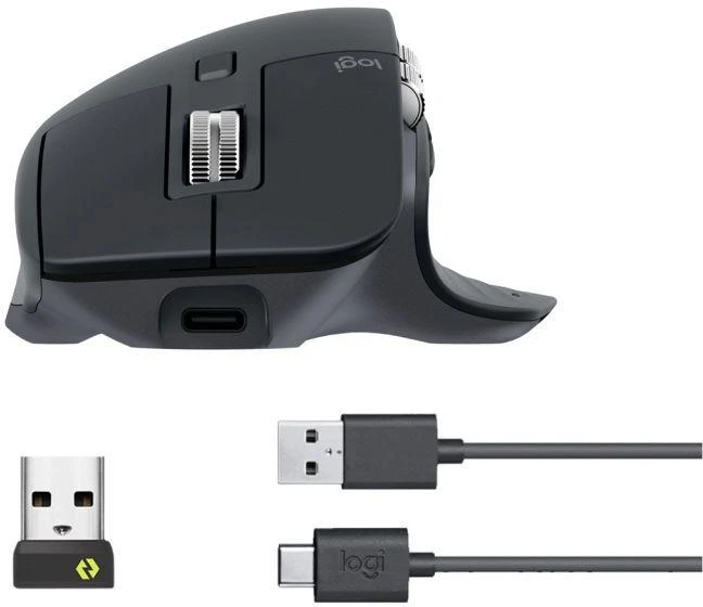 LOGITECH MX Master 3S Bluetooth pelė - grafito spalvos