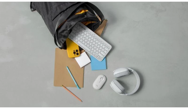 Belaidė pelė Logitech Pebble Mouse 2 M350s, Balta