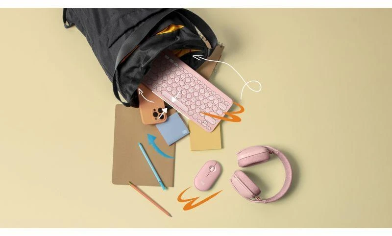 Belaidė pelė Logitech Pebble 2 M350s, Rožinė