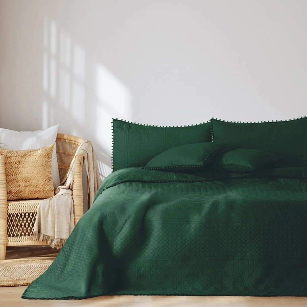 AmeliaHome Lovatiesė 170 × 270 cm AH BOTTLEGREEN