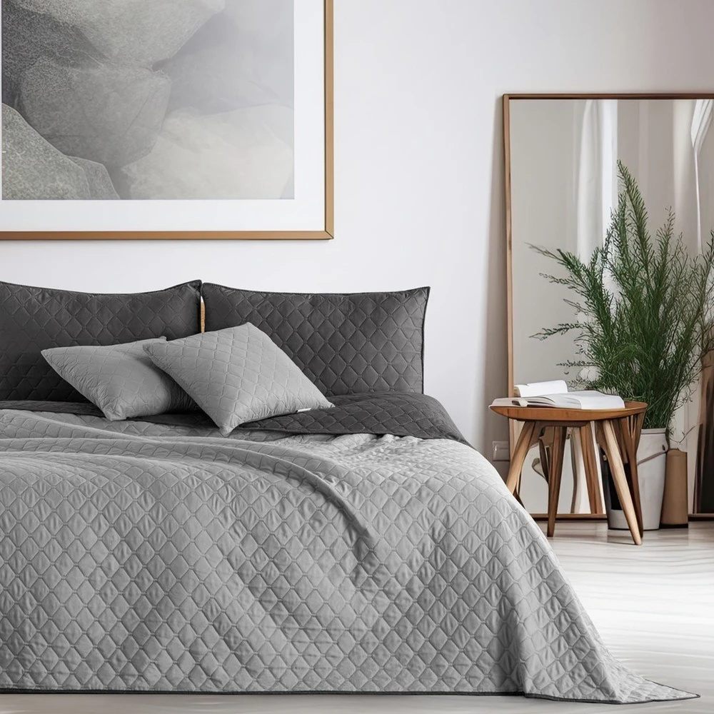 DecoKing Lovatiesė 170 × 270 cm, pilkos spalvos