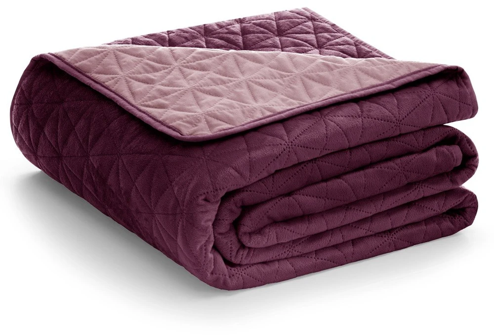 AmeliaHome Lovatiesė 170 × 270 cm, raudona ir violetinė