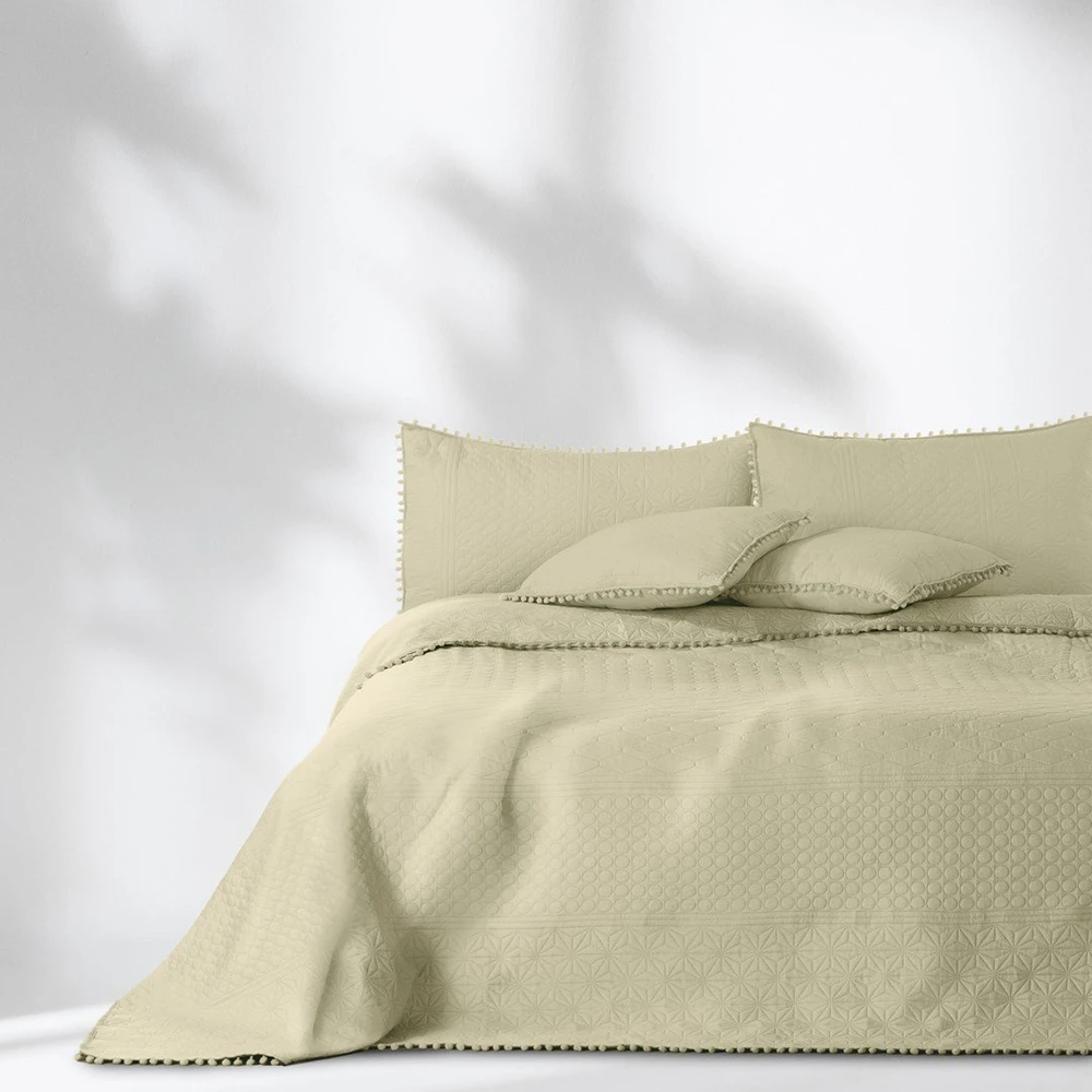 AmeliaHome Lovatiesė 200 × 220 cm, smėlio spalvos AH