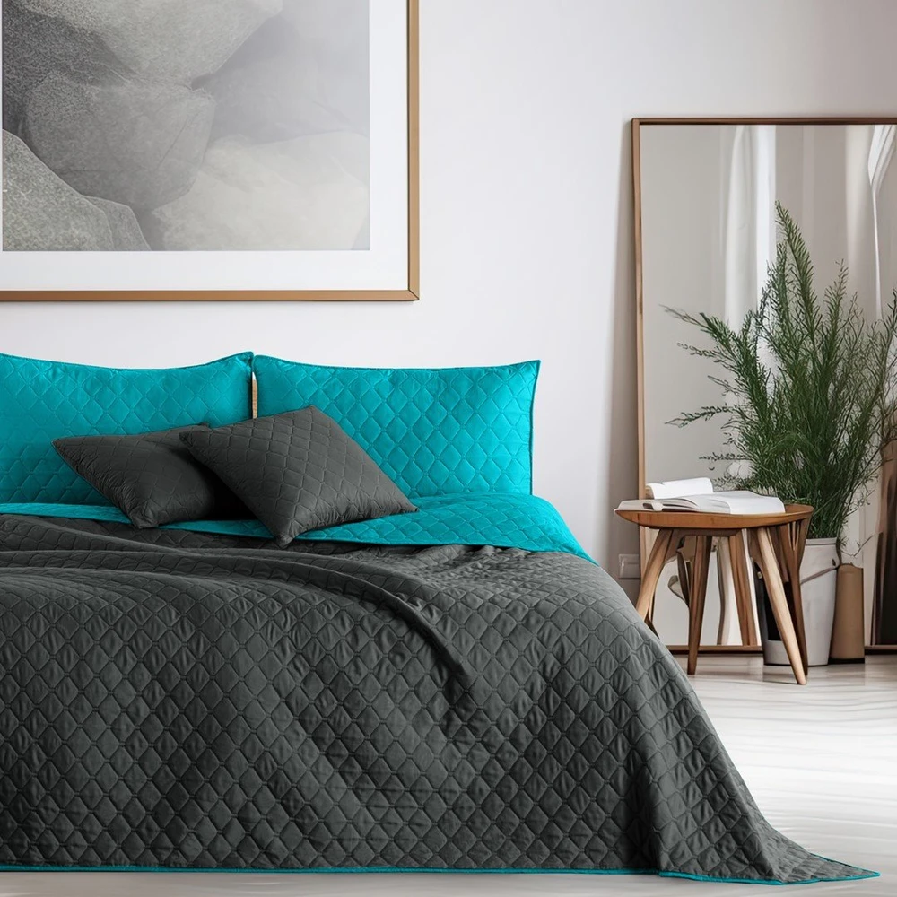DecoKing Lovatiesė 220 × 240 cm, grafito spalvos