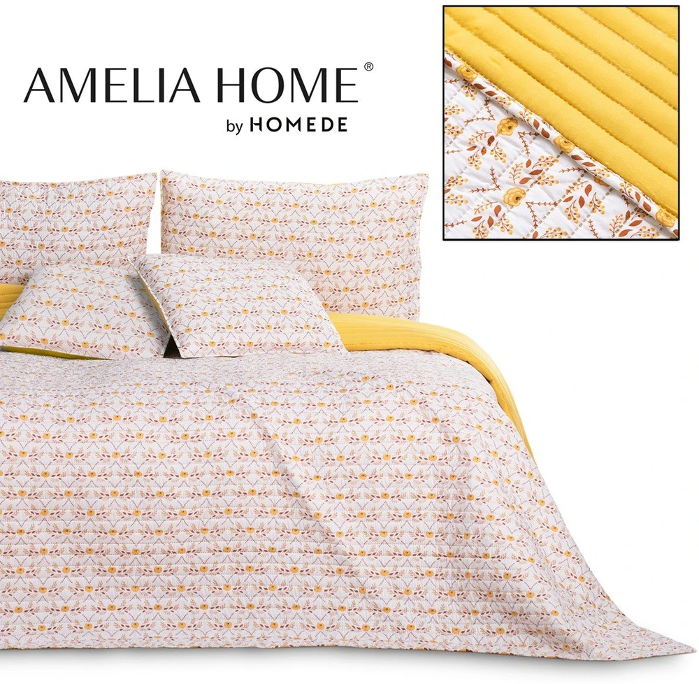 AmeliaHome Lovatiesė 260 × 280 cm, baltos spalvos