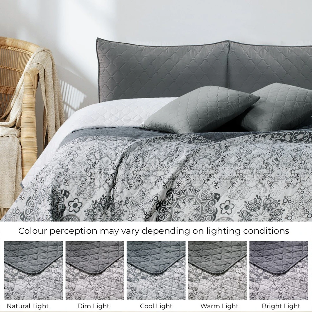 DecoKing Lovatiesė 260 × 280 cm, pilka