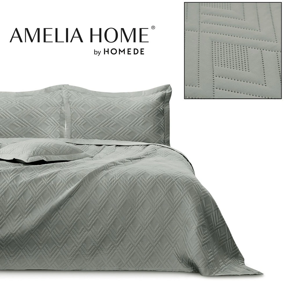 AmeliaHome Lovatiesė 260 × 280 cm, pilkos spalvos