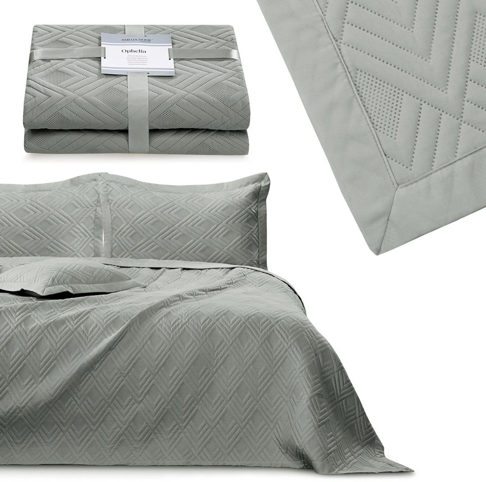 AmeliaHome Lovatiesė 260 × 280 cm, pilkos spalvos