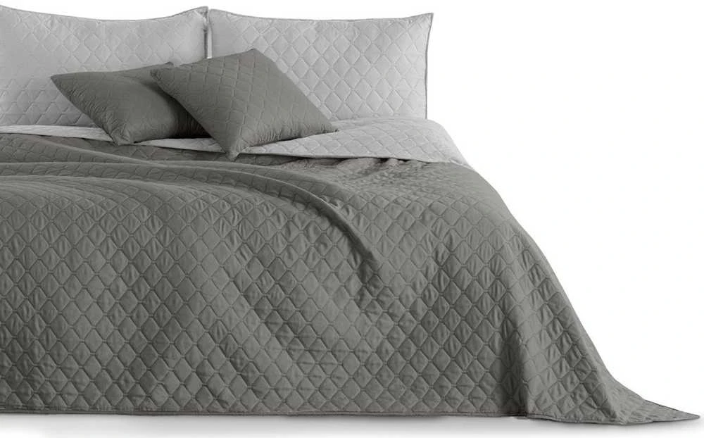 Lovatiesė DecoKing Axel 240x260, grafitas