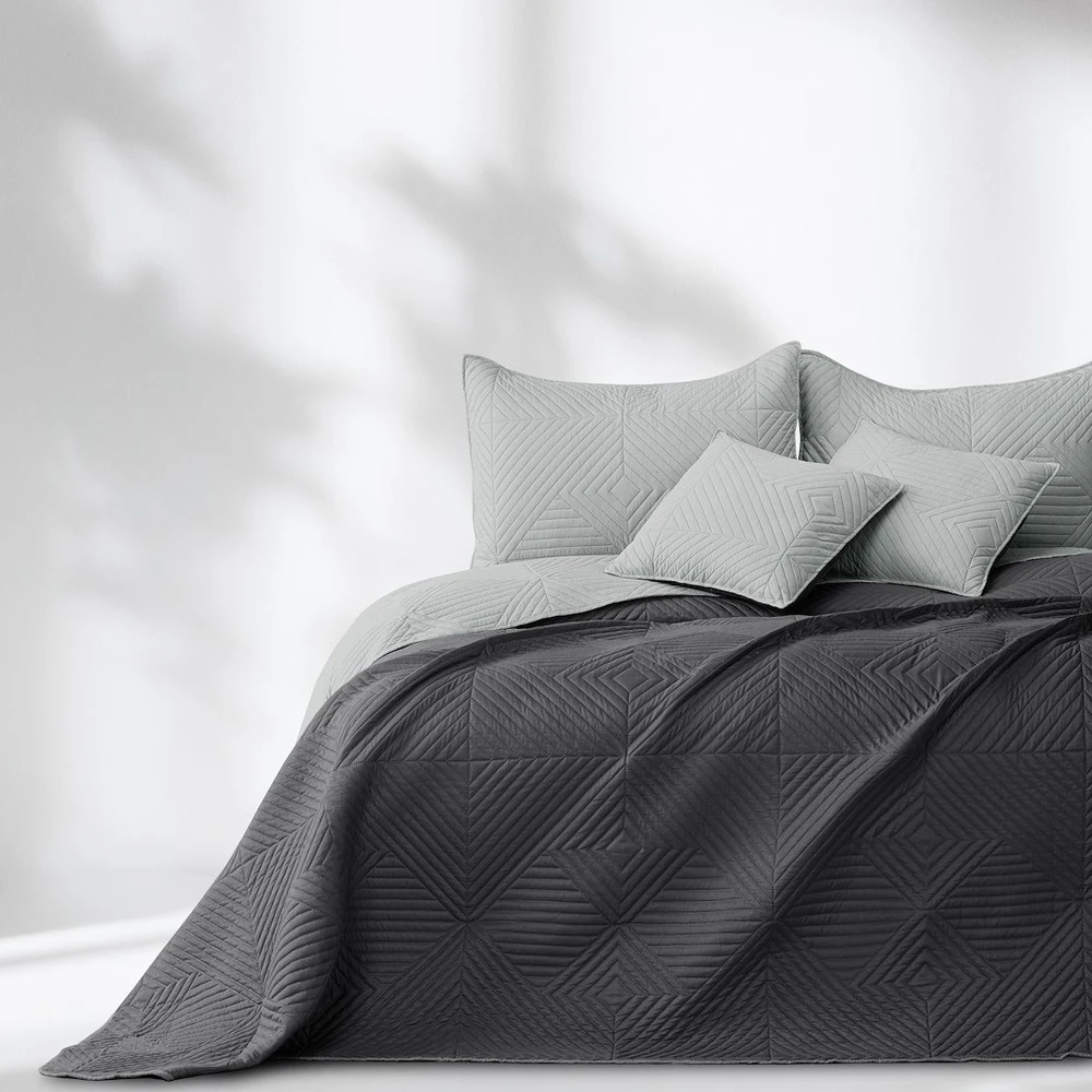 Dvipusė lovatiesė AmeliaHome SOFTA 220 x 240 cm, spalva: pilka