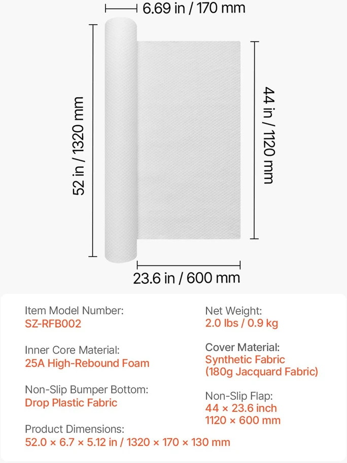 VEVOR vaikiška apsauginė lovos atrama 132 cm