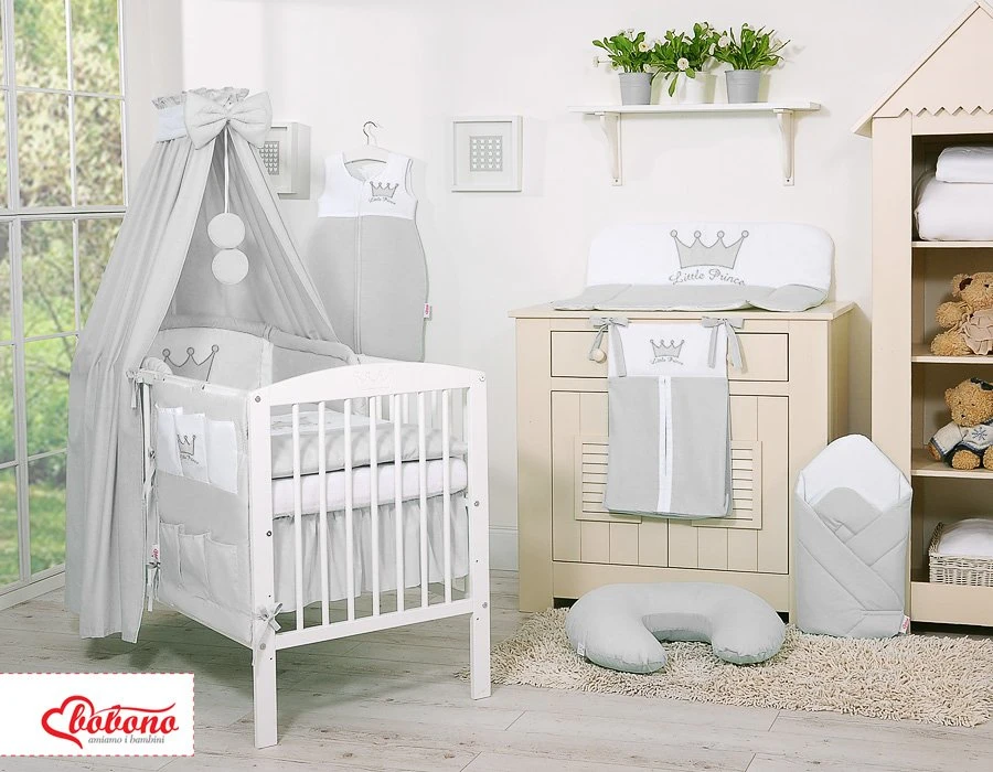 Lovos baldakimas vaikams pilkas Little Prince/Princess