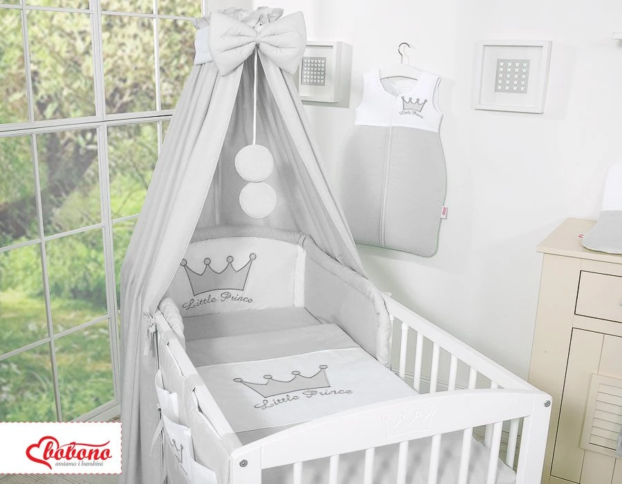 Lovos baldakimas vaikams pilkas Little Prince/Princess
