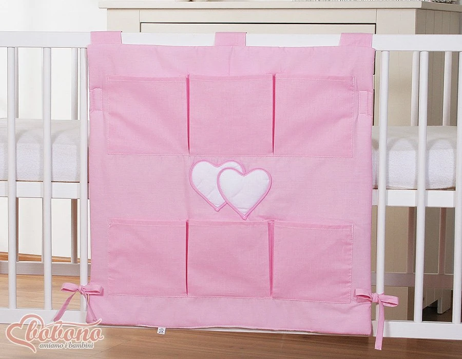Lovytės kišenėlė Hanging Hearts rožinė