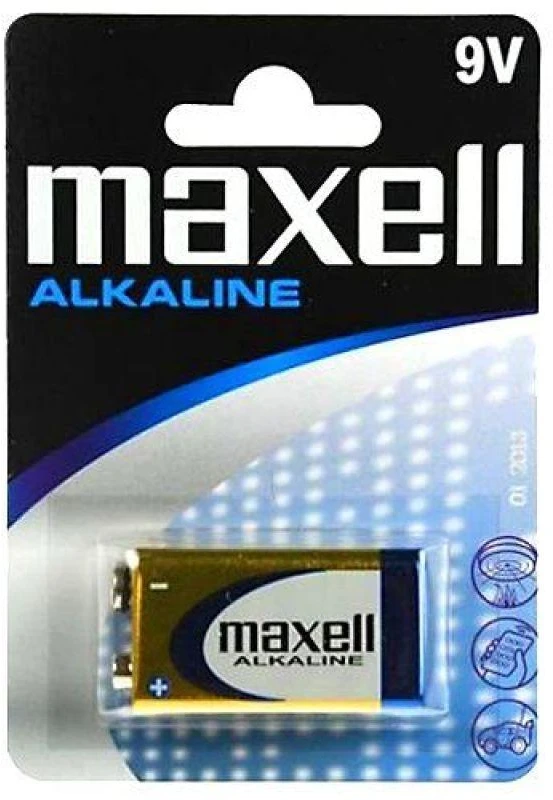 Maxell, 6LR61 baterija, 9V Alkaline (krona)