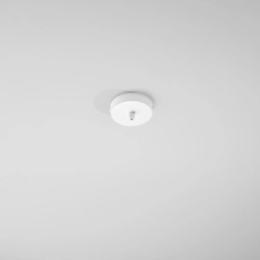 Lubinė bazė 1 PIREX pakabinamam šviestuvui, balto metalo, 10 cm