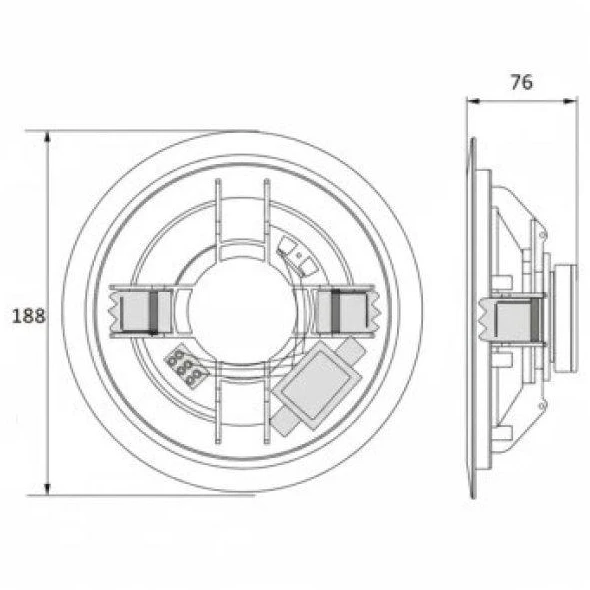 Kompiuterio kolonėlės Ceiling speaker Avtek CS 606