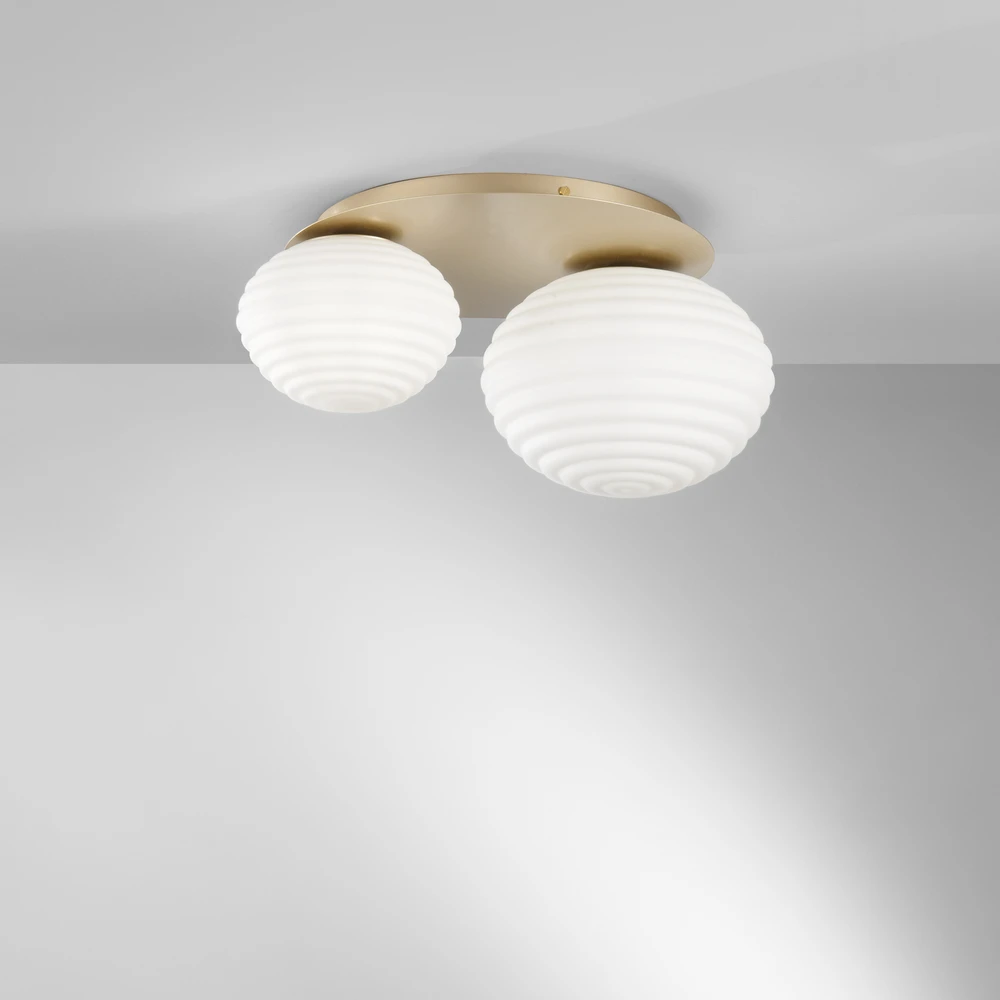 Lubinis šviestuvas RIPPLE, aukso sp., 2xE27