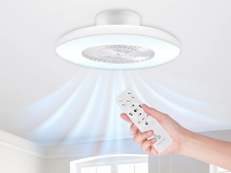Lubų ventiliatorius su pritemdomu LED apšvietimu Beper P206VEN650, 40 W, 60 cm