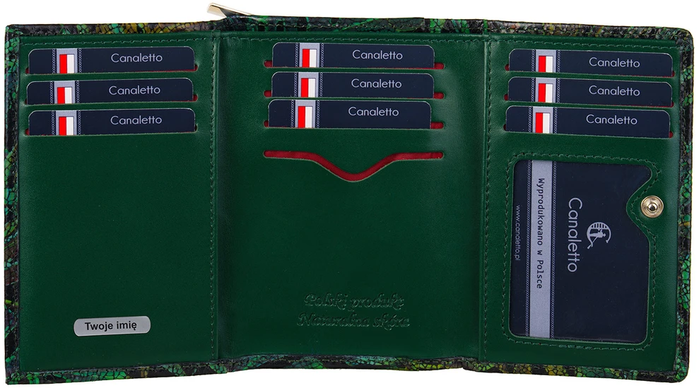 LUCILLA Personalizowany portfel damski su suwakiem BajuBaj RFID