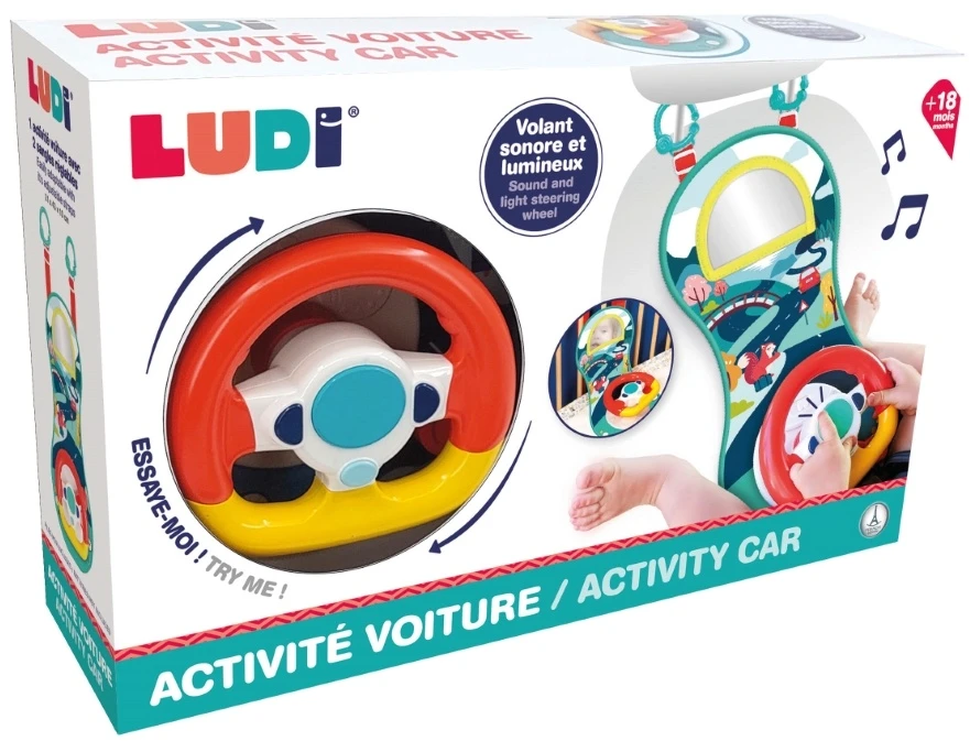 LUDI interaktyvus prikabinamas automobilio vairas