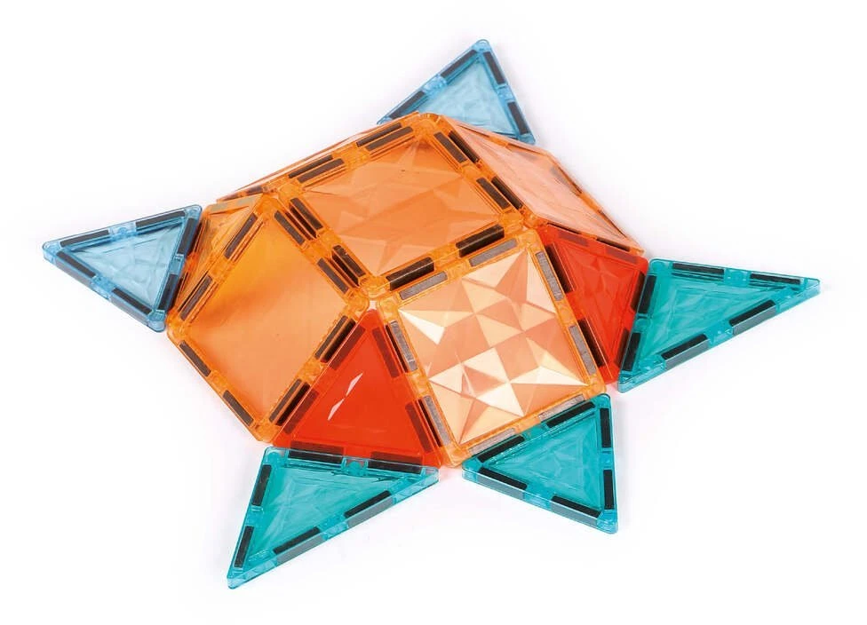 LUDI magnetinis konstruktorius vaikams, 100 dalių 2D/3D XXL