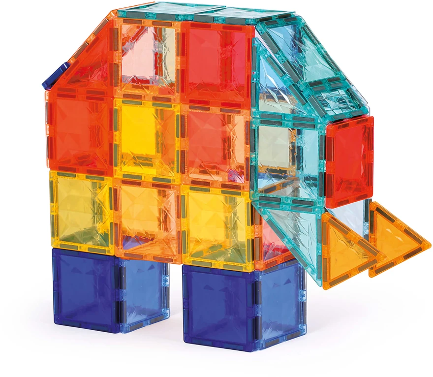 LUDI magnetinis konstruktorius vaikams, 100 dalių 2D/3D XXL