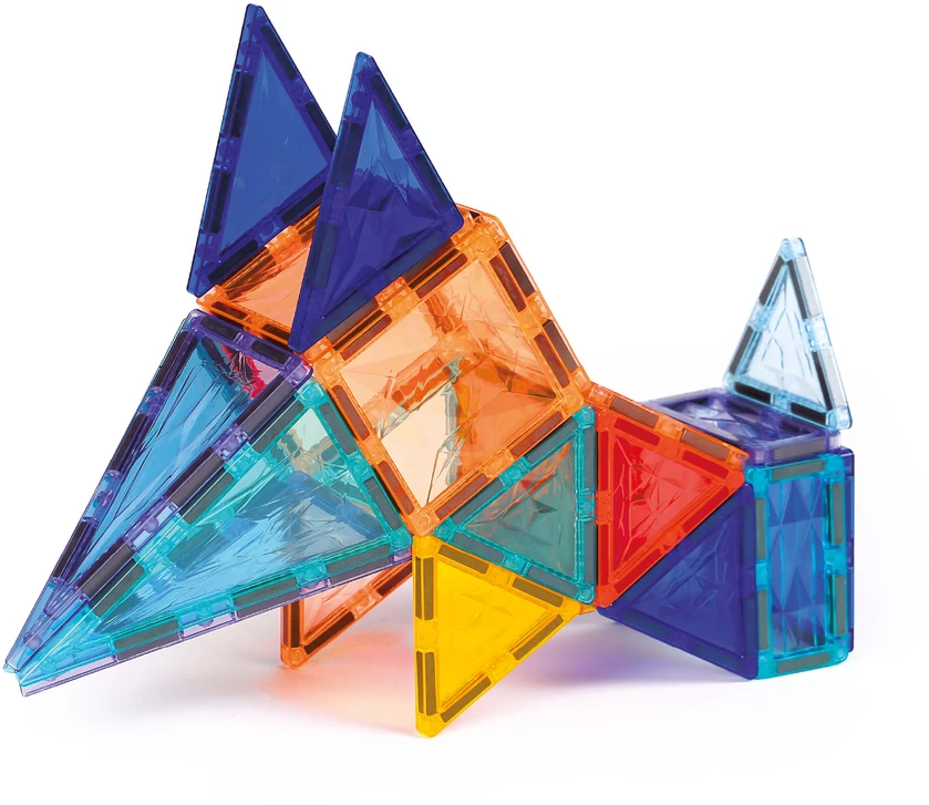 LUDI magnetinis konstruktorius vaikams, 100 dalių 2D/3D XXL