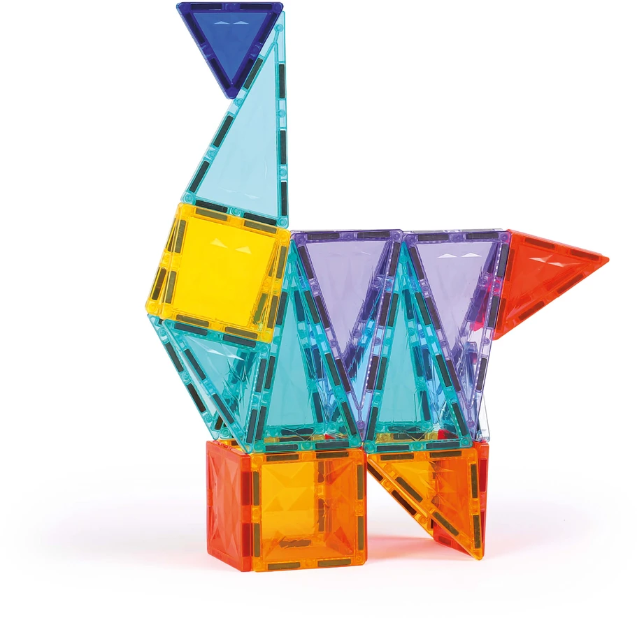 LUDI magnetinis konstruktorius vaikams, 100 dalių 2D/3D XXL