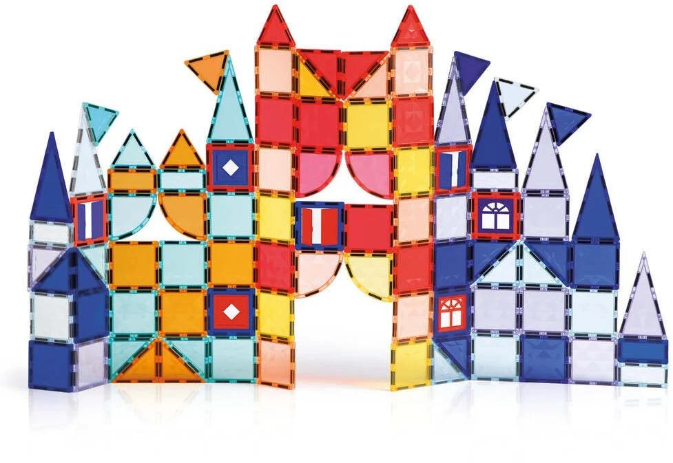 LUDI magnetinis konstruktorius vaikams, 100 dalių 2D/3D XXL