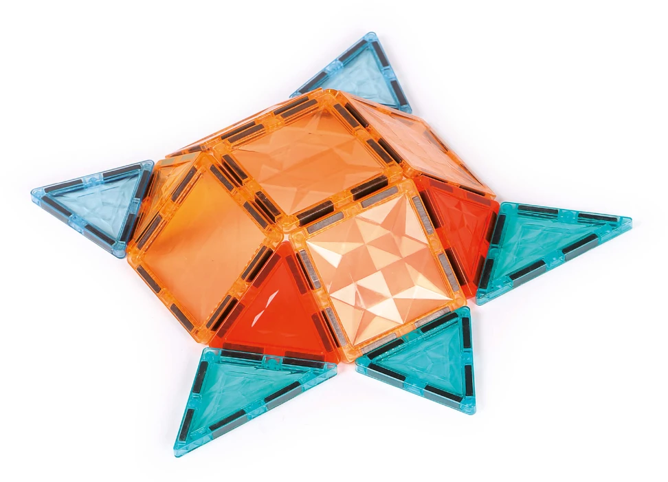 LUDI magnetinis konstruktorius vaikams, 100 dalių 2D/3D XXL