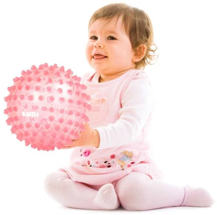 LUDI mankštos kamuolys, rožinis, 20 cm