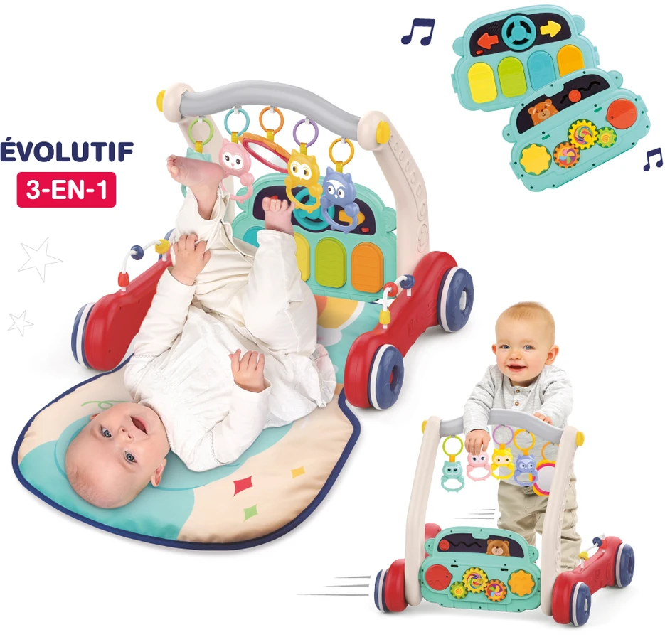 LUDI multifunkcinis kilimėlis-pianinas-vaikštynė, Liūtas 3in1