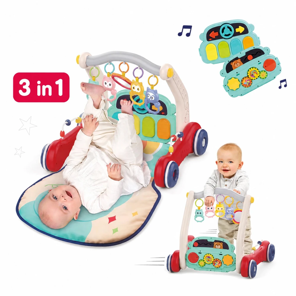 LUDI multifunkcinis kilimėlis-pianinas-vaikštynė, Liūtas 3in1