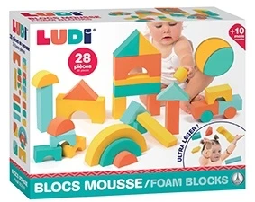 LUDI putplasčio kaladėlės