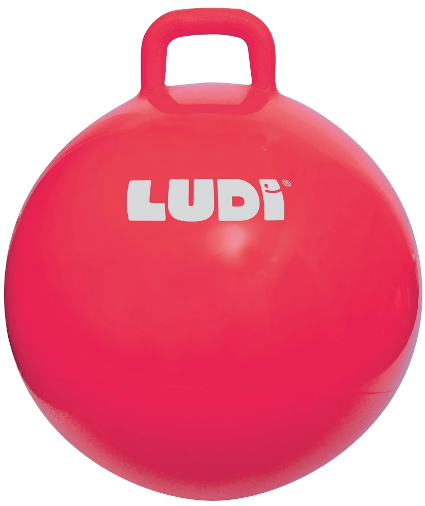 LUDI šokinėjimo kamuolys, raudonas 55 cm