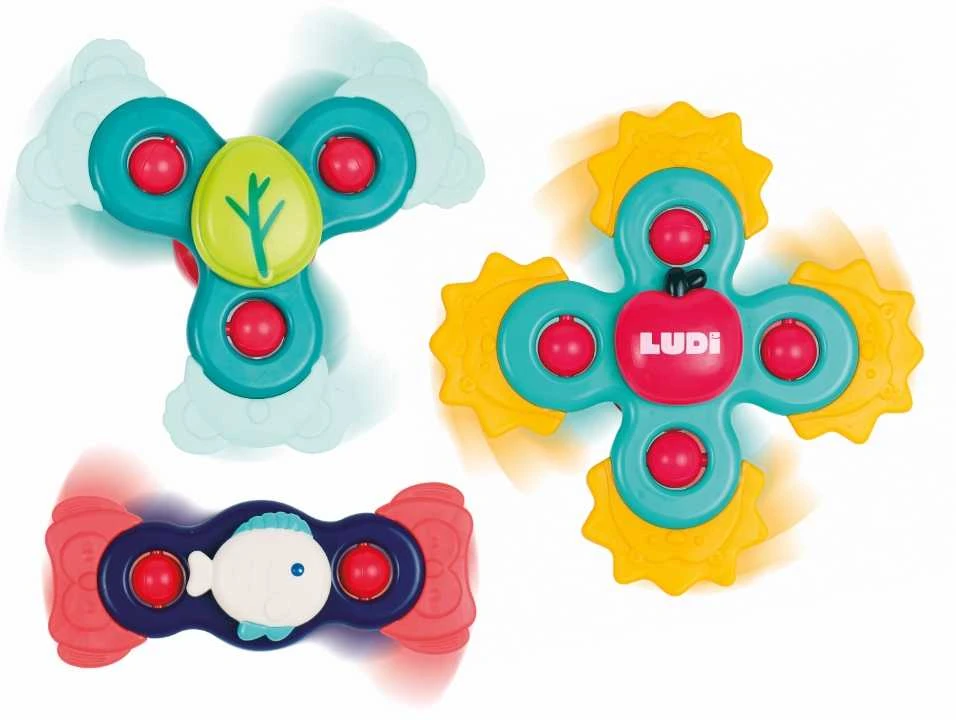 Suktukai kūdikiams Ludi Baby Spinner, 3 vnt.