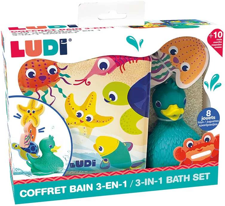LUDI 3in1 vonios rinkinys Laiminga antis ir jos draugai