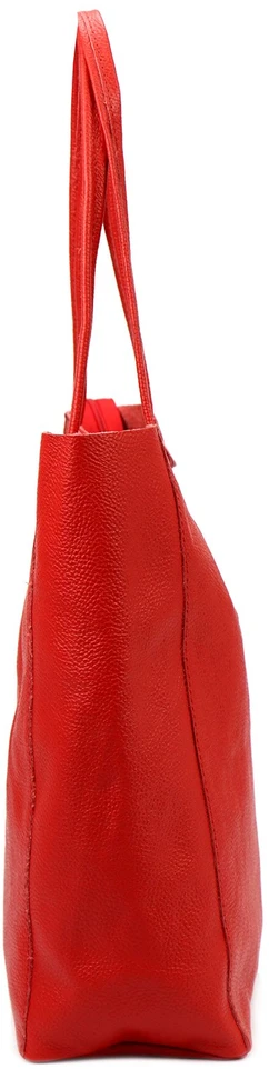Luka damska skórzana shopperbag duża torebka na ramię kieszeń suwak