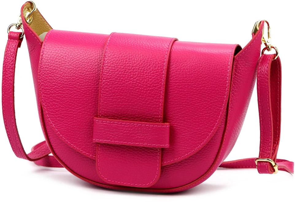 Vera Pelle Torebka Damska Listonoszka Skóra Naturalna Mała Crossbody